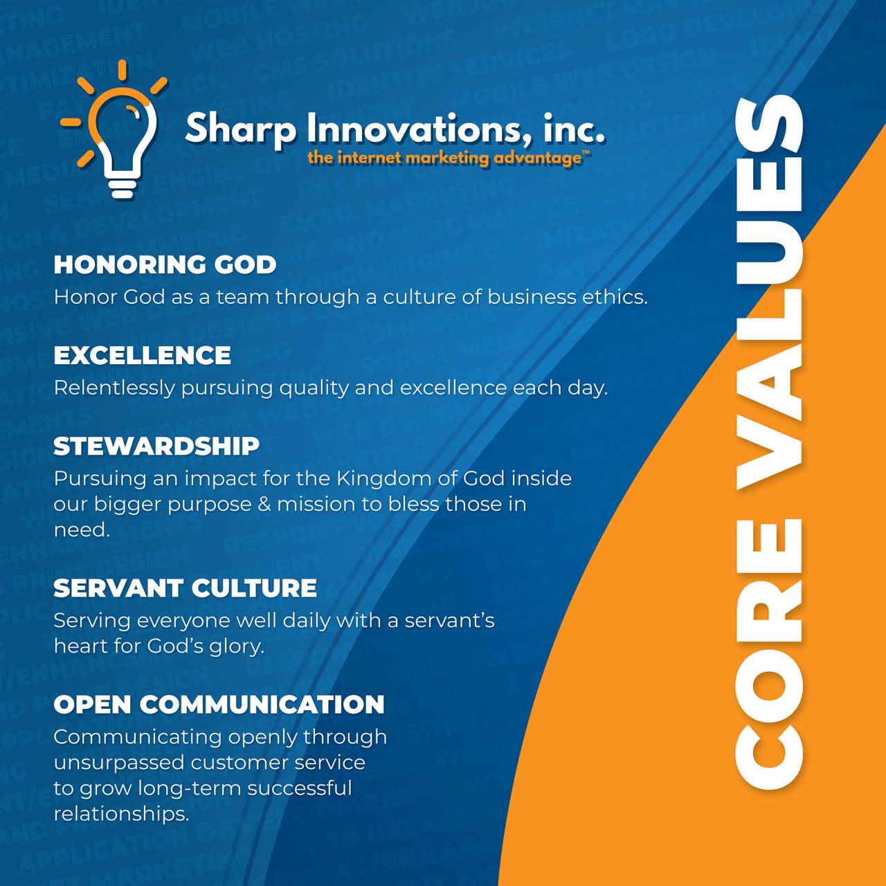 Sharp Innovations core values