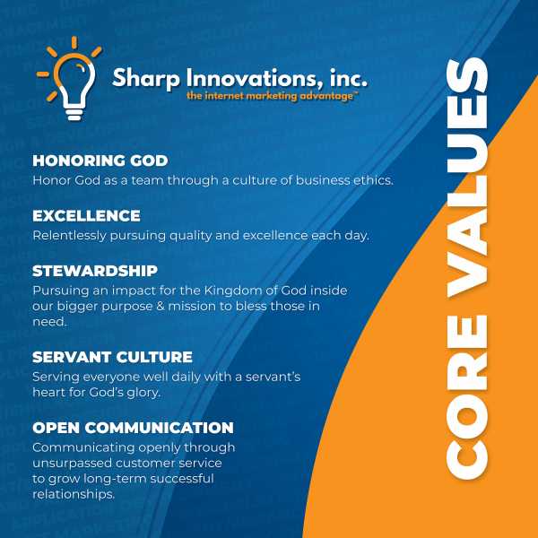 Core Values | Sharp Innovations