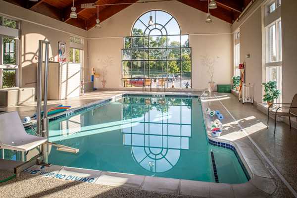 An indoor pool