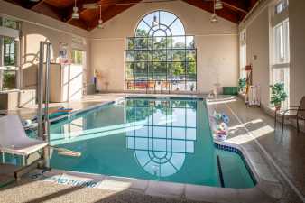 an indoor pool