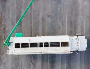 overhead shot of a truck