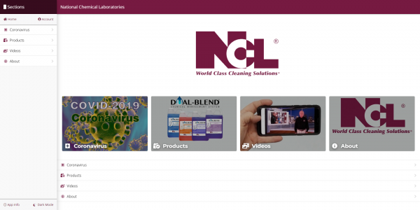 National Chemical Laboratories website homepage