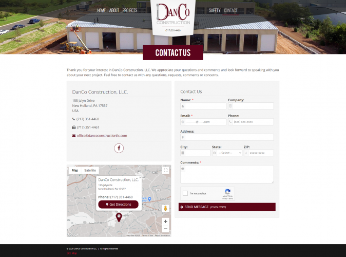 Dancoconstructionllc contact