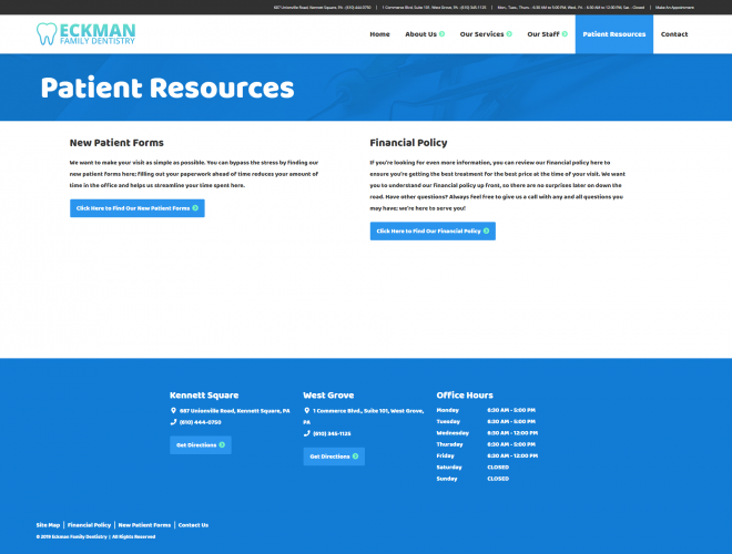 Eckmanfamilydentistry patient resources