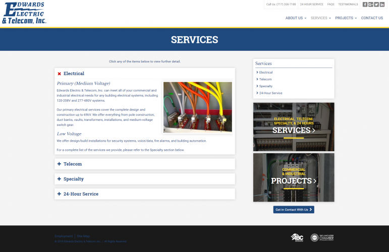 Edwardselectricinc services