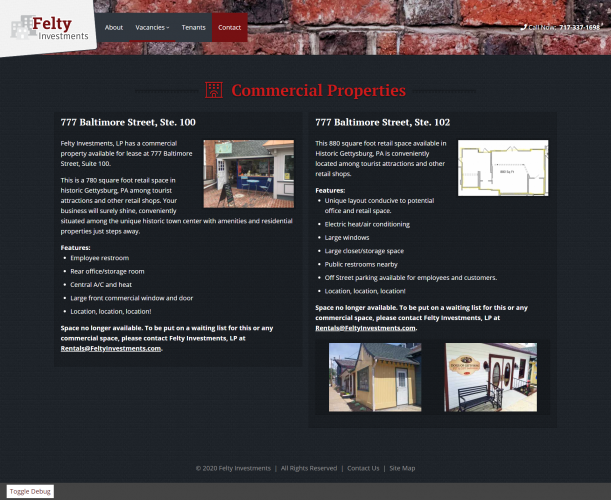 Feltyinvestments vacancies commercial properties