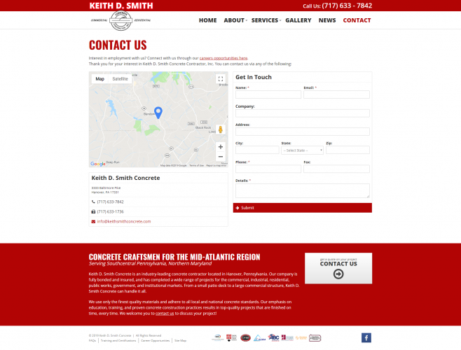 Keithsmithconcrete contact