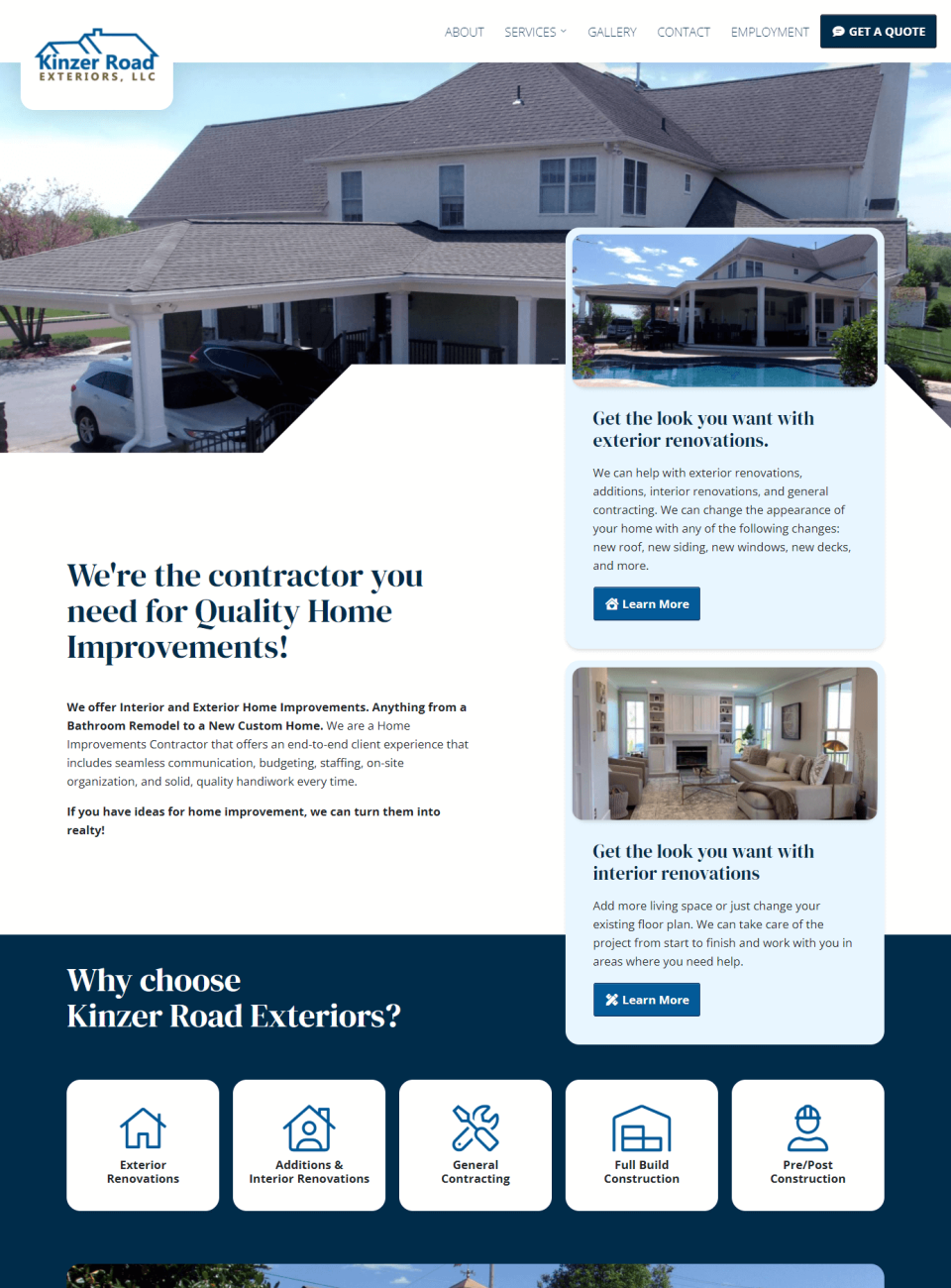 Kinzer Road Exteriors