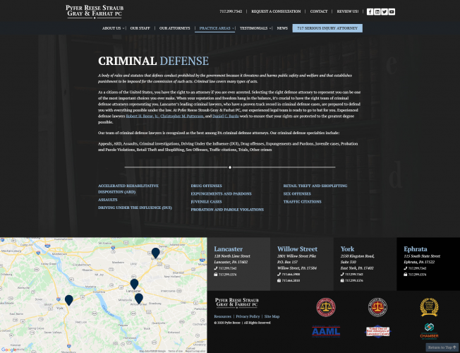Pyferreese.com Criminal Defense Page