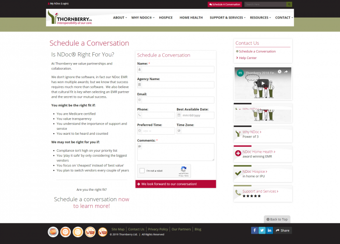 Ndocsoftware schedule a conversation