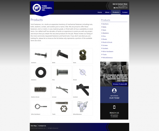 Yorkfasteners products