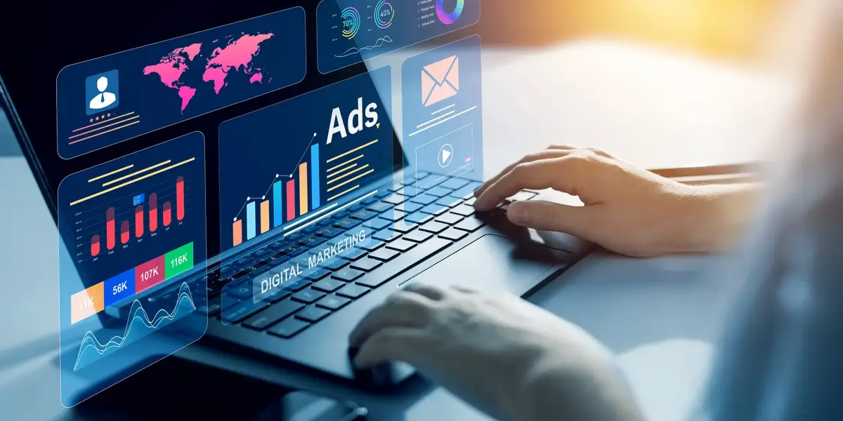Enterprise SEO services — SEO analytics and optimization on laptop screen
