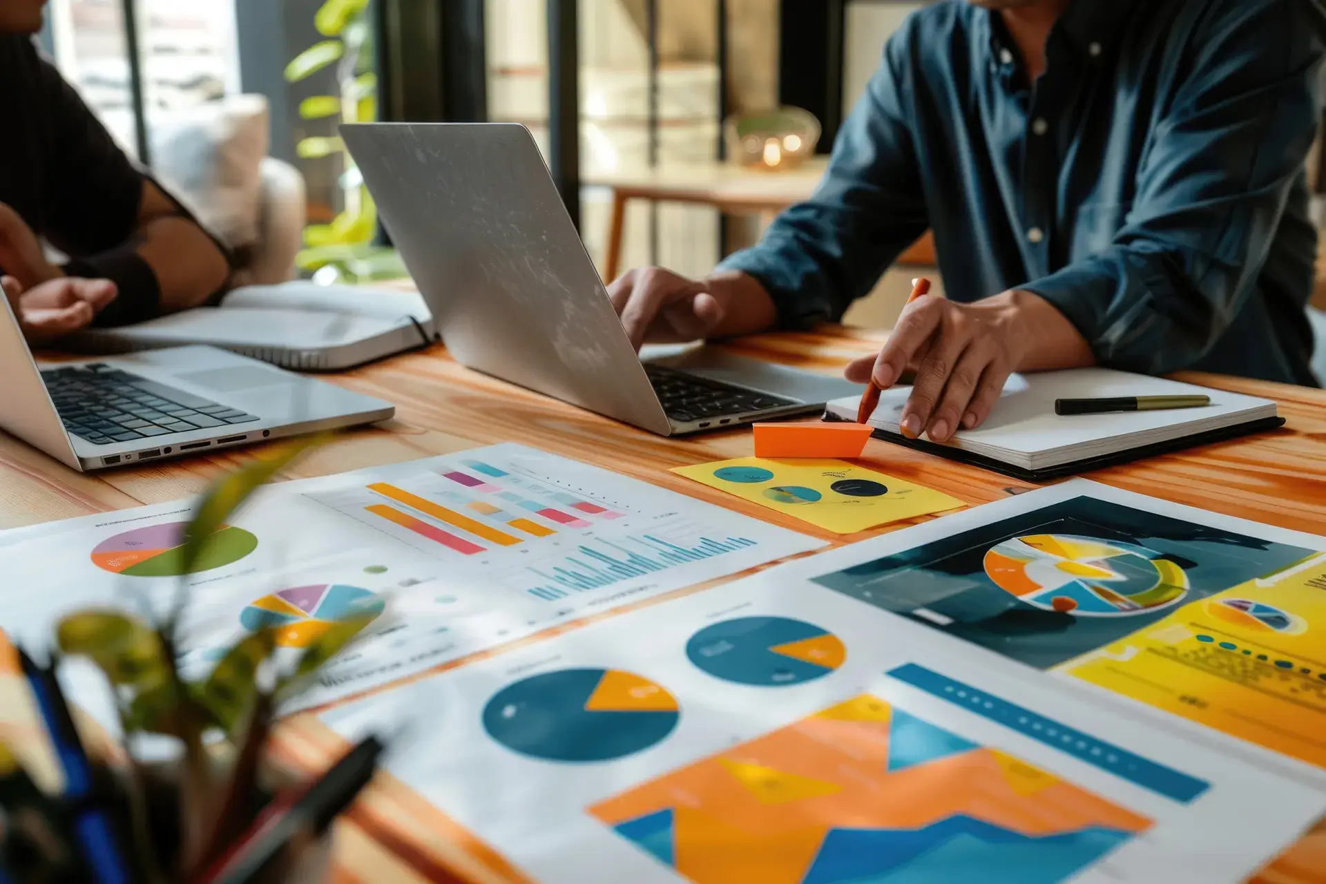 What is enterprise SEO — laptop displaying business charts and performance data