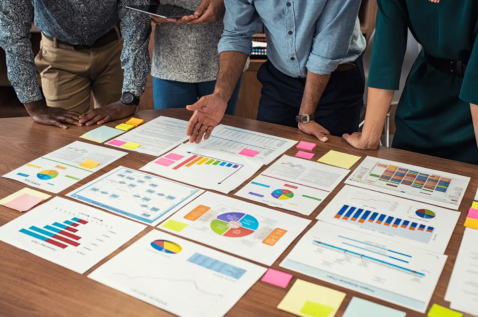 Marketing analytics dashboard showing campaign performance data