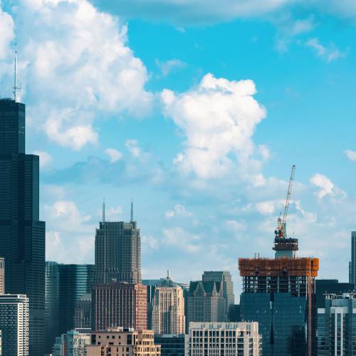 Sharp Innovations Chicago IL — downtown skyline and riverwalk