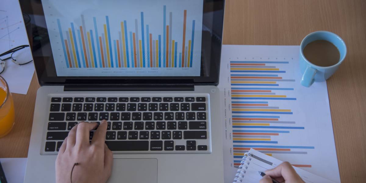 SEO services — the foundation of digital marketing with analytics on screen