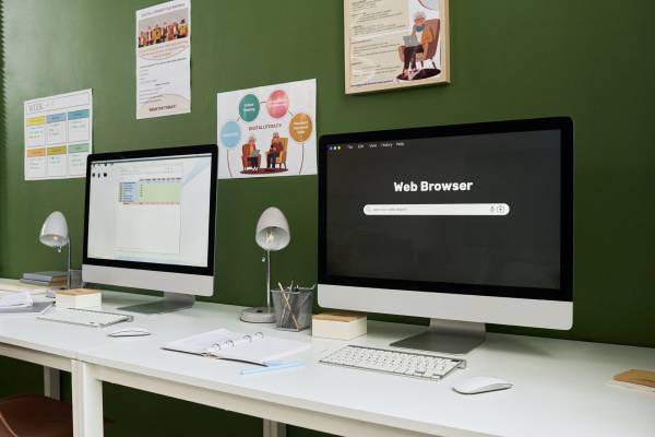 Sharp Innovations services overview — modern tech workspace