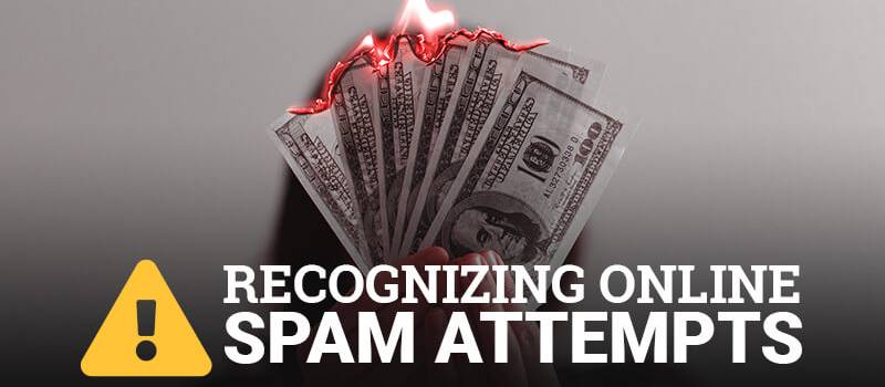 Recognizing Online Spam Attempts