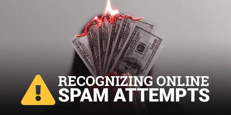 Recognizing Online Spam Attempts