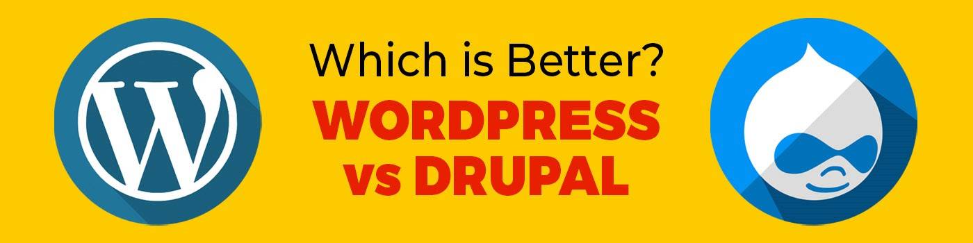 Wordpress vs Drupal banner