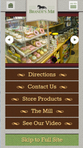 Brandts Mill Mobile Website