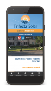 trifecta solar mobile website