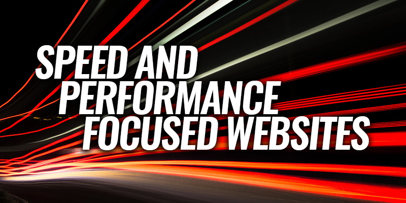 Speed and Performance Focused Websites | Header