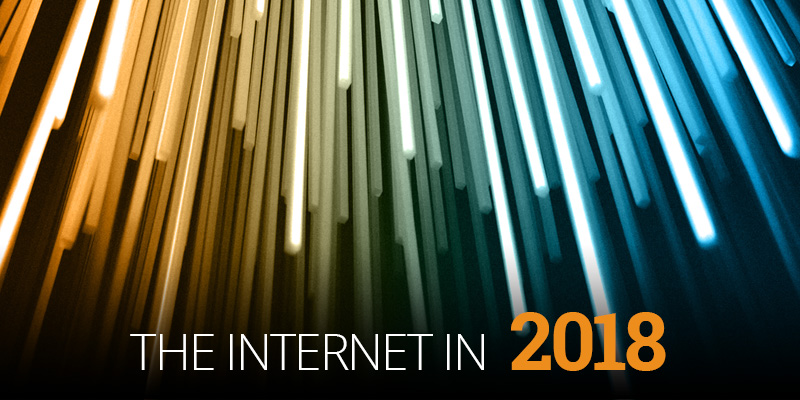 the internet in 2018 banner