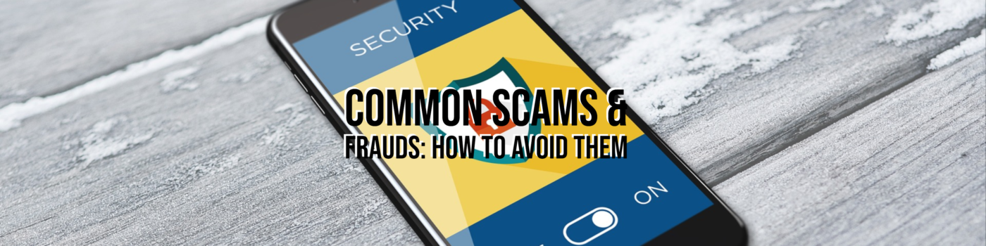 common scams & frauds avoidance banner