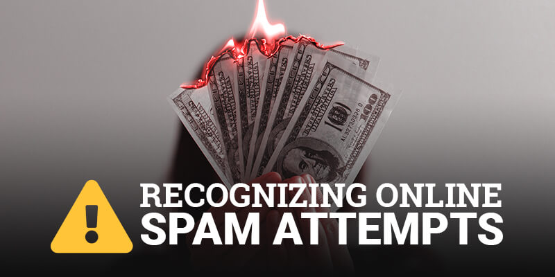 recognizing online spam attempts banner