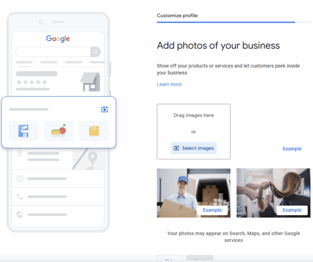 add photos google business profile