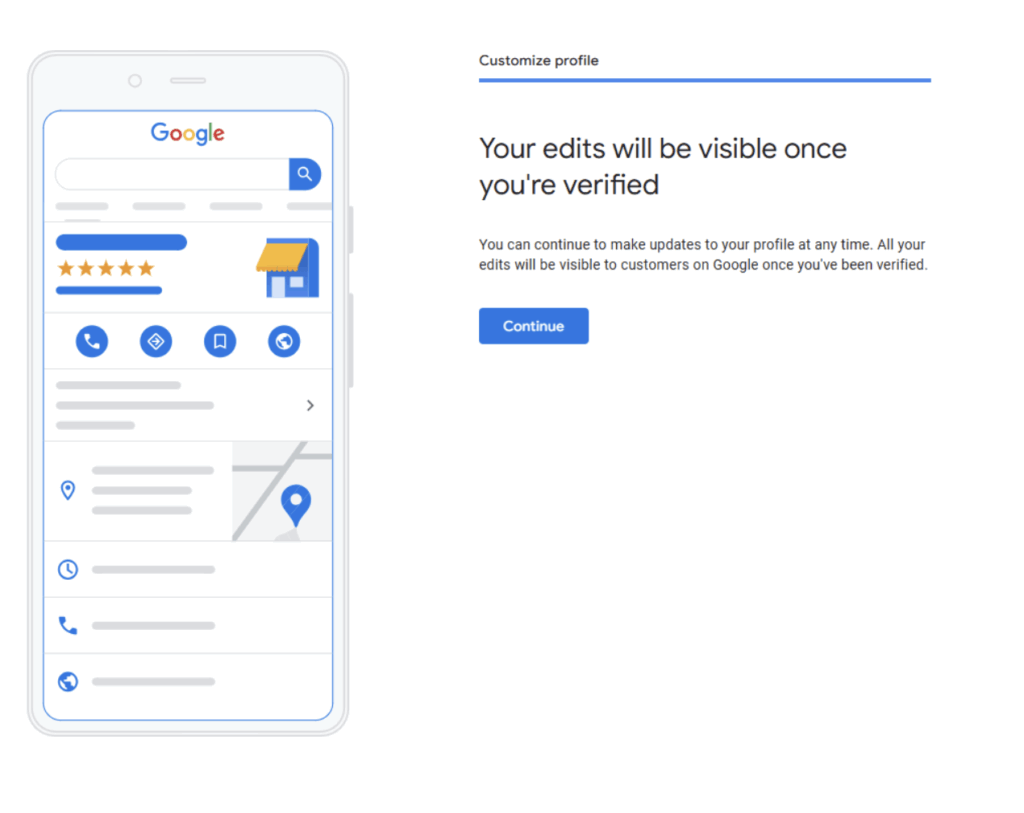 Final steps google business
