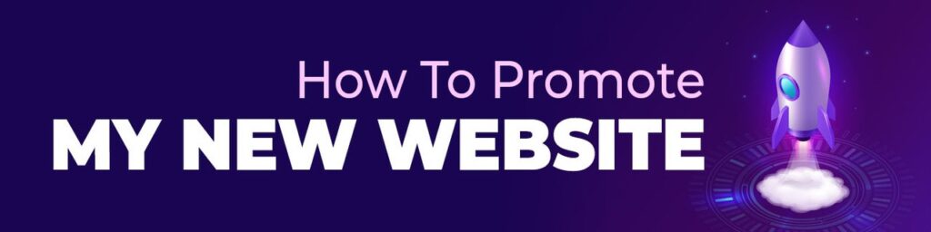 how to promote my new website title