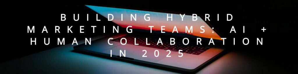 title image for article about AI working with humans formarketing