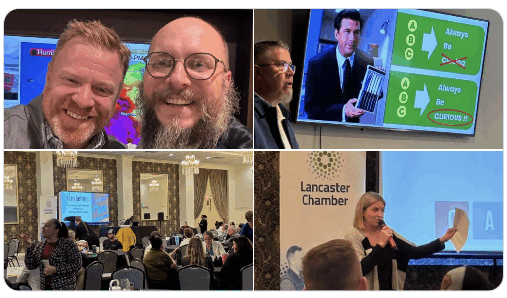 LinkedIn image collage from Sharp Innovation's time at Small Business Summit