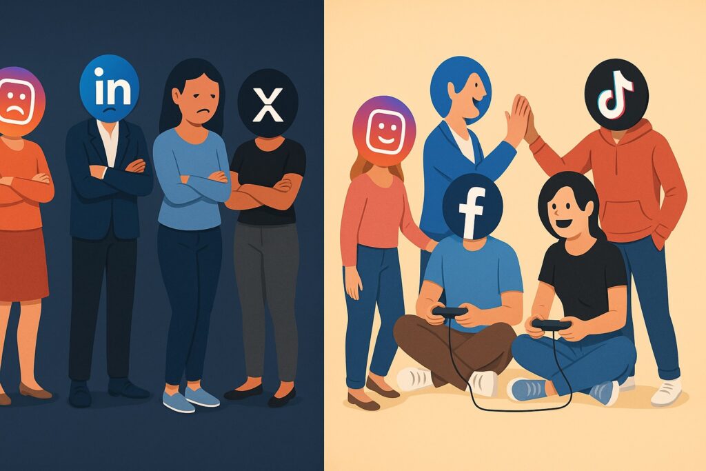 social media channels working together