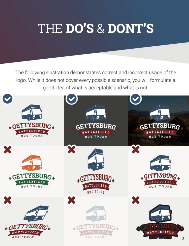 example of a style guide for logo usage