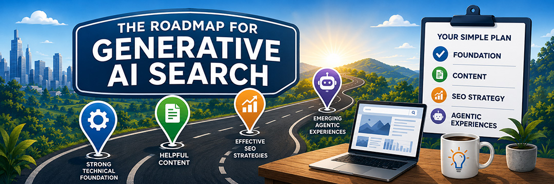 roadmap to generative AI search optimization, ai search illustration