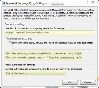 Configuring proxy settings