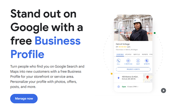 stand out with a Google Business Profile
